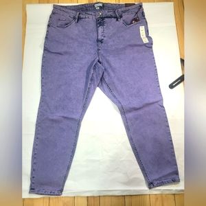 Ava & Viv still violet acid wash jeans, size 24W.
